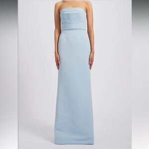 Amsale Sonia Ice Bridesmaid Dress